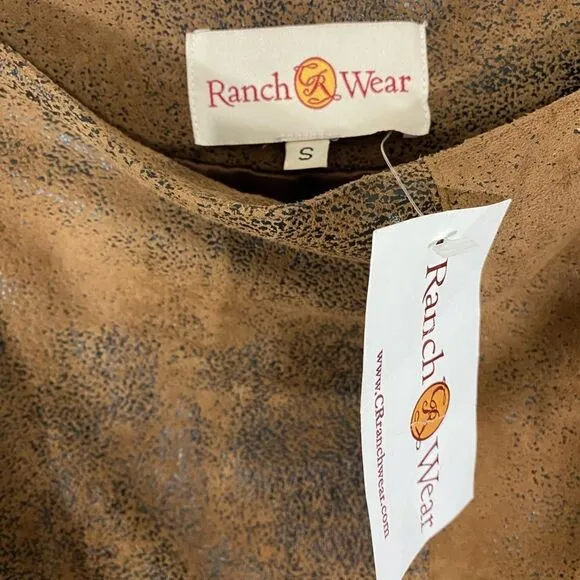 NWT Ranch Wear Faux Leather Skirt