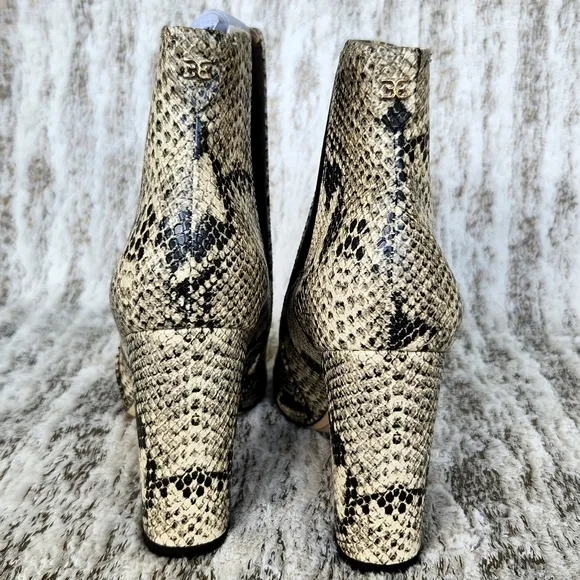 NWT Sam Edelman &quot;Case&quot; Snake Print Python Ankle Heel Boots | Women's Size 7.5