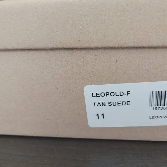 NWT Steve Madden Leopold-F Tan Suede Water Resistant Women's Ankle Boots Size 11