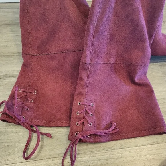 NWT Vince Camuto Suede Over-the-knee boots Burgundy 6.5