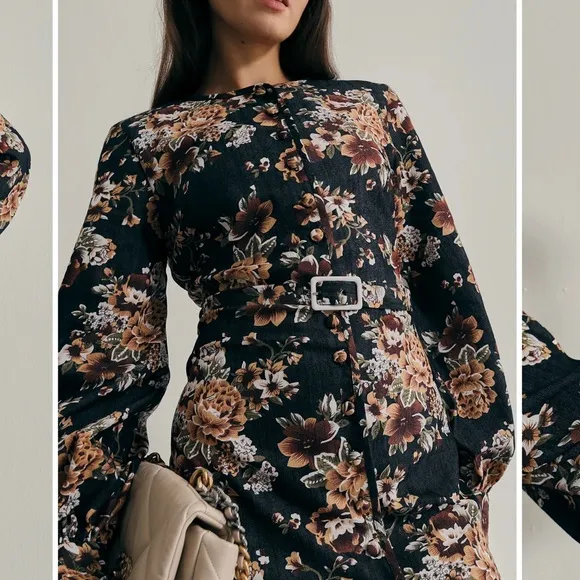 NWT Wiltshire Floral Denim Dresss