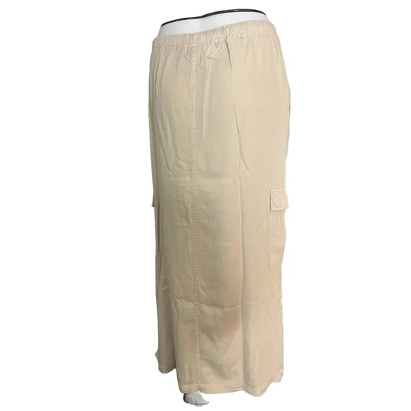 NWT women’s kacki tensil maxi skirt brown by nostalgia