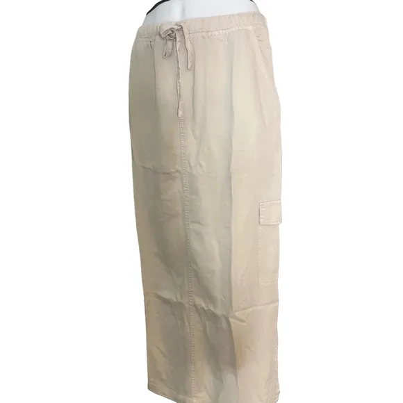 NWT women’s kacki tensil maxi skirt brown by nostalgia