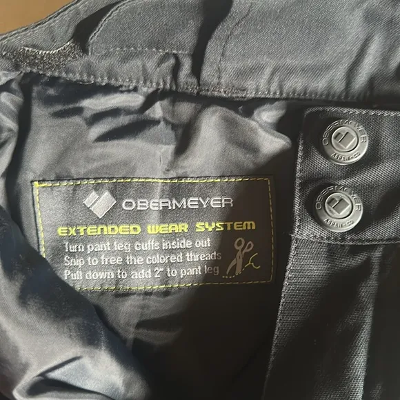 Obermeyer Boys Ski Black Pants Size big boys S