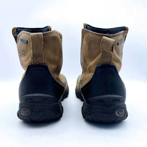 Oboz Big Sky Mid Brown Insulated Waterproof Outdoor Hiking Boots Men's Size 9