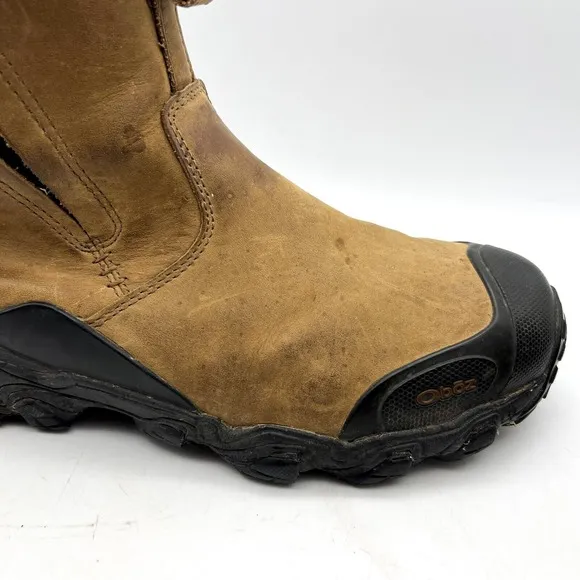 Oboz Big Sky Mid Brown Insulated Waterproof Outdoor Hiking Boots Men's Size 9