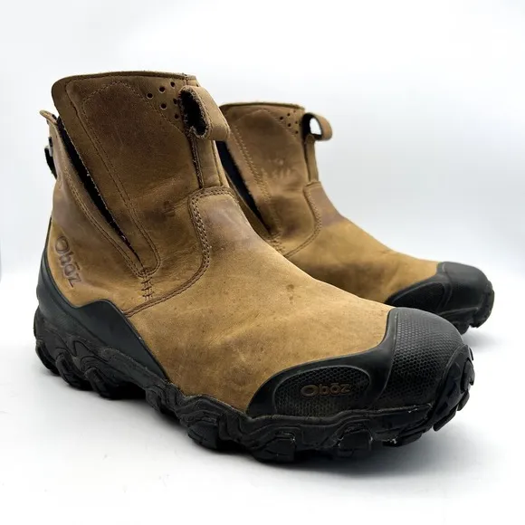 Oboz Big Sky Mid Brown Insulated Waterproof Outdoor Hiking Boots Men's Size 9