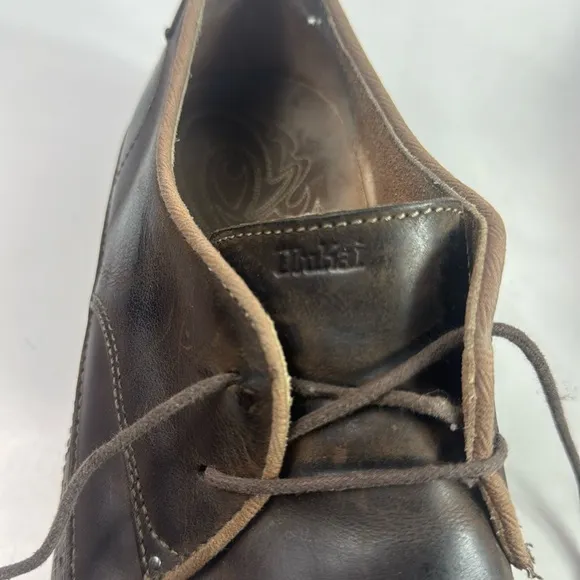 Olukai Honolulu Lace Dark Brown Leather Rubber Sole Casual shoes