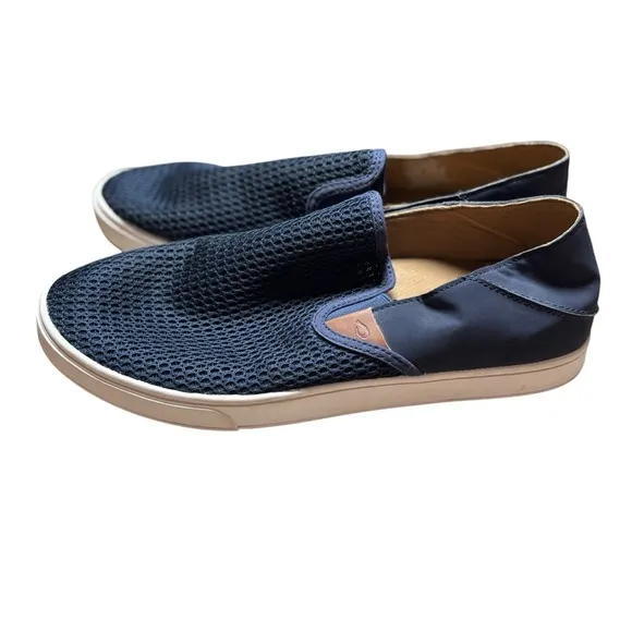 Olukai Lae‘ahi Men’s Breathable Slip-On Shoes Blue Size 11