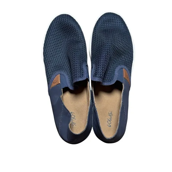 Olukai Lae‘ahi Men’s Breathable Slip-On Shoes Blue Size 11