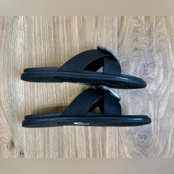 Olukai La‘i Slide Sandals Lava Rock Size 7 LNC