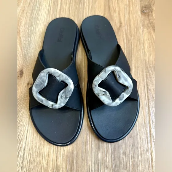 Olukai La‘i Slide Sandals Lava Rock Size 7 LNC