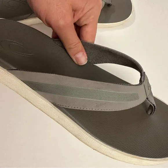 OluKai Leeward Men's Beach Flip Flop Sandals Size 12