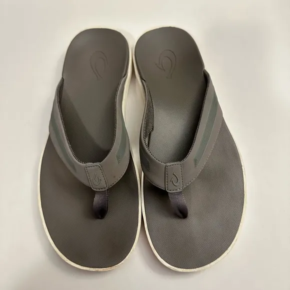 OluKai Leeward Men's Beach Flip Flop Sandals Size 12