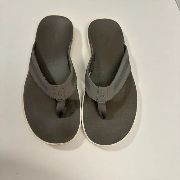 OluKai Leeward Men's Beach Flip Flop Sandals Size 12
