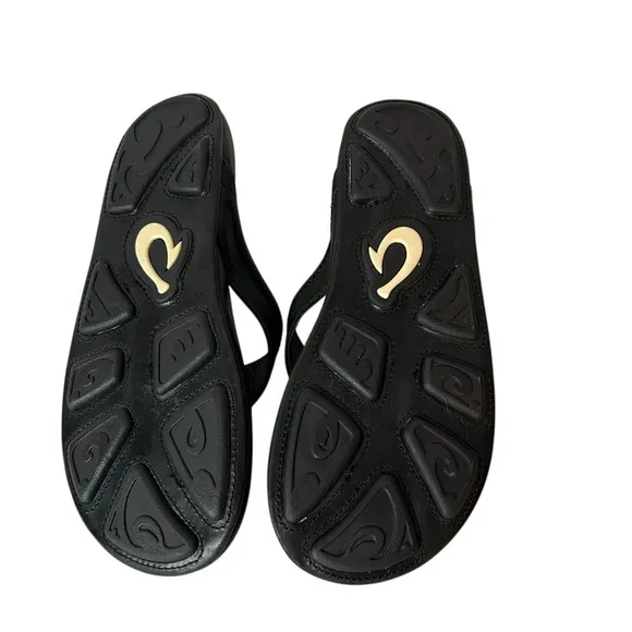 Olukai Men’s Hiapo Brown Leather Beach Sandals Size 12 M