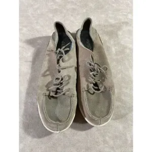 Olukai Mens Manoa Leather Casual Shoes Lace Up Clay Toffee Size M10