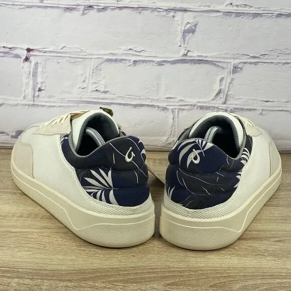 Olukai Punini Court Shoes Men's Size 12 Suede Casual Sneakers Off White NEW