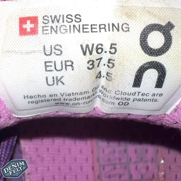 On Running Cloud Tec Womens CloudFlyer Purple/Lavender Shoes/Sneakers