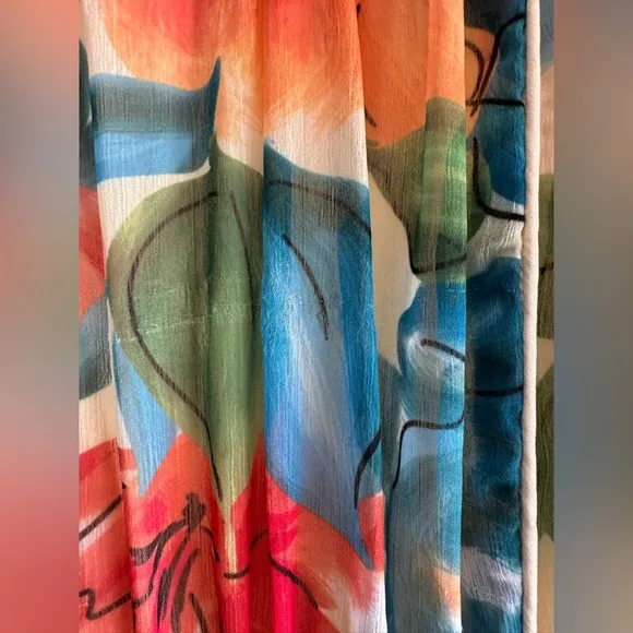 ONE33 SOCIAL puff sleeve maxi dress in floral Sz: 6 RTR $575