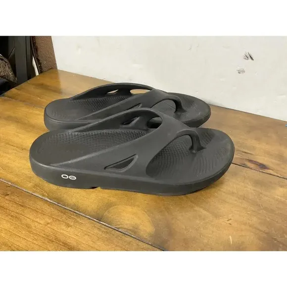 Oofos Ooriginal Unisex Recovery Flip Flop Sandals Mens 10 Womens 12 Matte Black