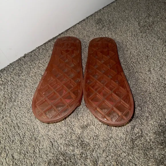 Open to offers! Chanel Pink Slide Jelly Sandals Vintage
