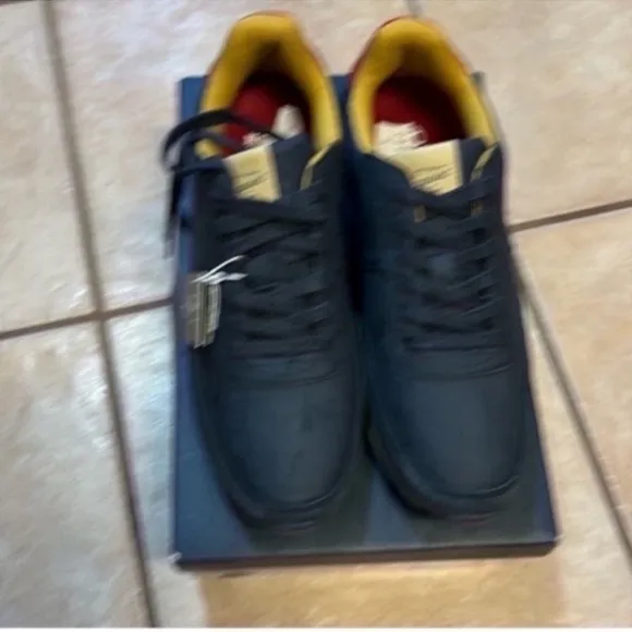 Original Penguin Blue Sneakers with Matte Finish and Low-Top Design
