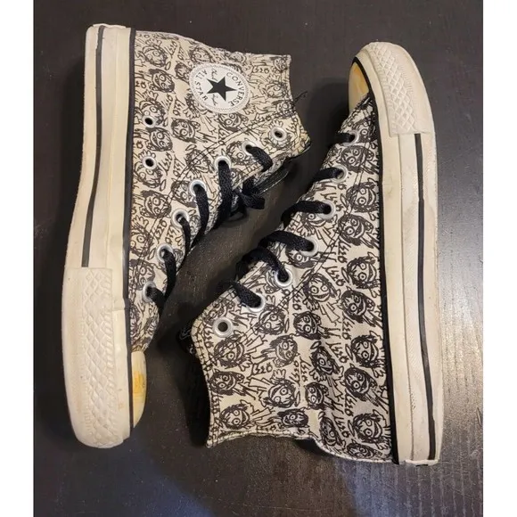 Ozzy Osbourne CT Ozzy Doodles Hi 108821F Wmns Size 6 Converse Chuck Taylor