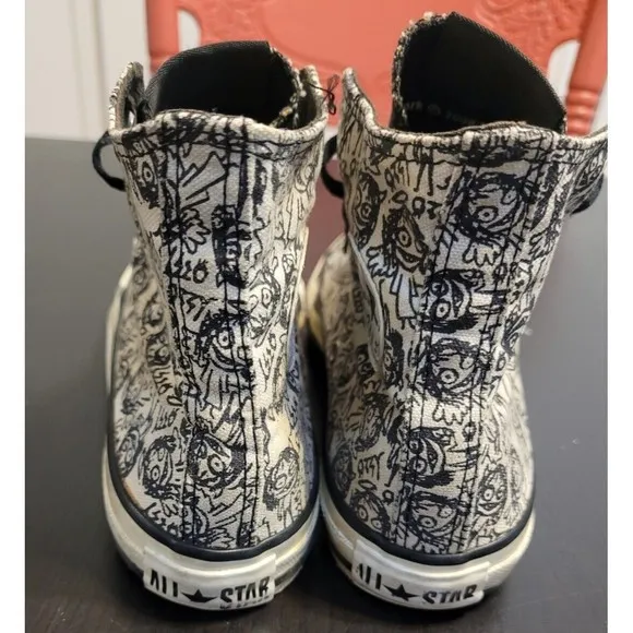 Ozzy Osbourne CT Ozzy Doodles Hi 108821F Wmns Size 6 Converse Chuck Taylor