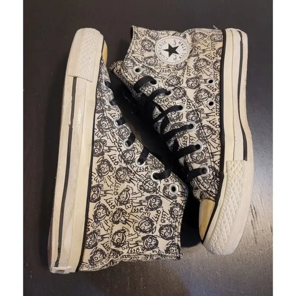 Ozzy Osbourne CT Ozzy Doodles Hi 108821F Wmns Size 6 Converse Chuck Taylor
