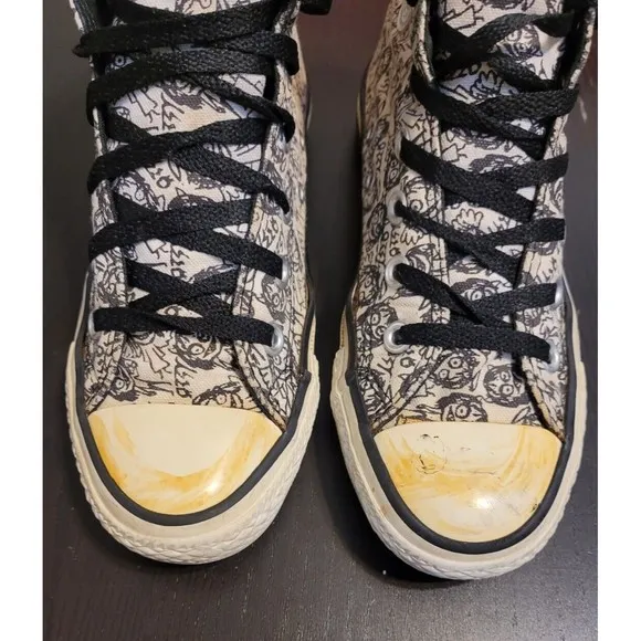Ozzy Osbourne CT Ozzy Doodles Hi 108821F Wmns Size 6 Converse Chuck Taylor