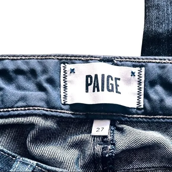 PAIGE Transcend - Edgemont Ultra Skinny Jeans Twilight Dark Wash Denim - SizeSiz