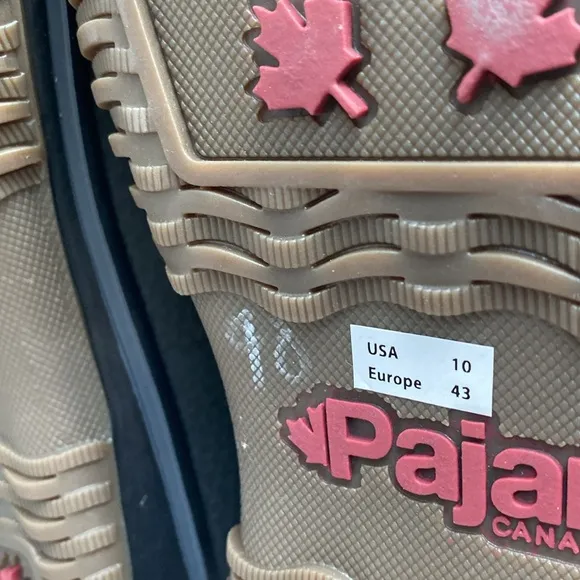 Pajar Size 10 Black Winter Boots