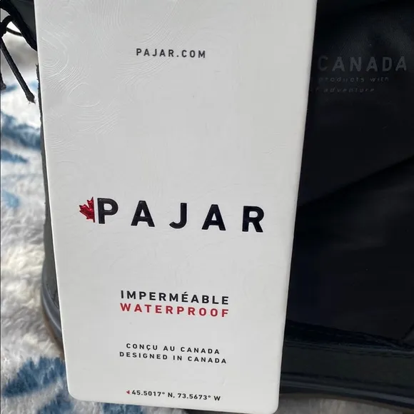 Pajar Size 10 Black Winter Boots