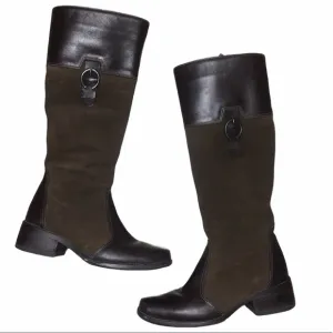 PAJAR Vintage Brown Suede/Leather Riding Boots