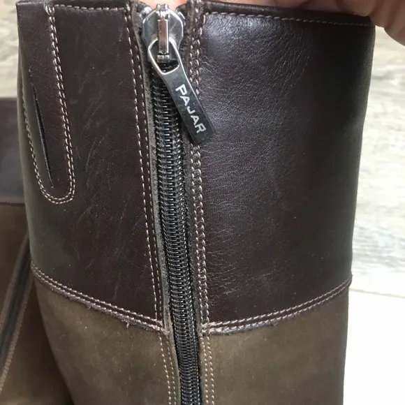 PAJAR Vintage Brown Suede/Leather Riding Boots