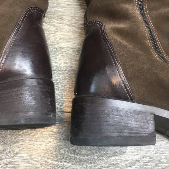 PAJAR Vintage Brown Suede/Leather Riding Boots