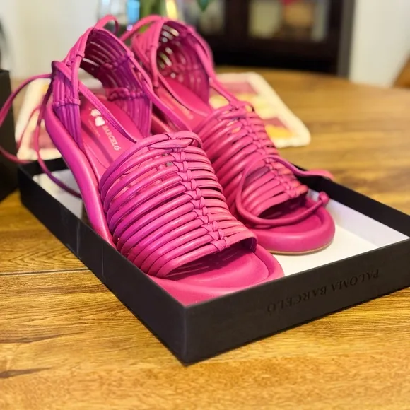Paloma Barcelo Lida Napa Sandals in Pink
