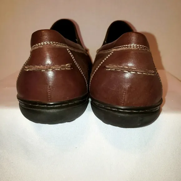 Paul Fredrick Mens Size 9 Suede Loafers Slip On Shoes Brown