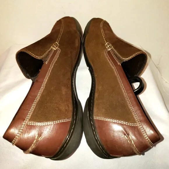 Paul Fredrick Mens Size 9 Suede Loafers Slip On Shoes Brown