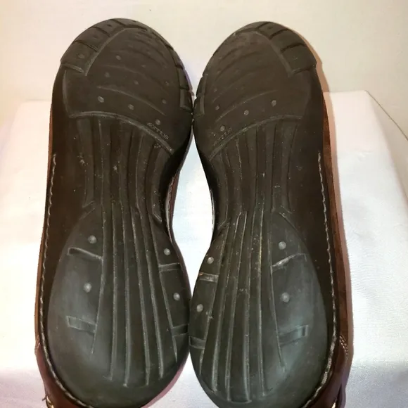 Paul Fredrick Mens Size 9 Suede Loafers Slip On Shoes Brown