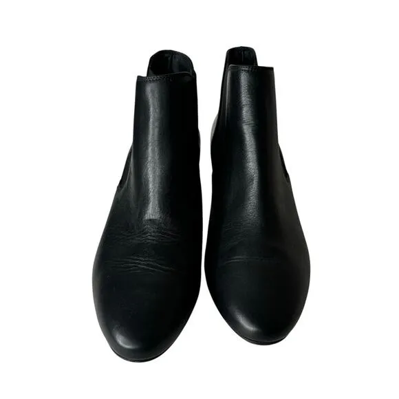 Paul Green Nell Hydro Water Resistant Leather Booties Black Size 6.5