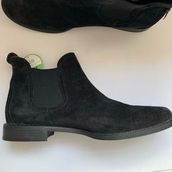 Paul Green Women Jax Fine Black Suede Chelsea Boots size Austrian 6.5/US 9
