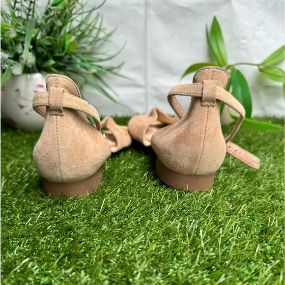 PAUL GREEN🍂🍂Kary  Nude suede leather flats Size 9