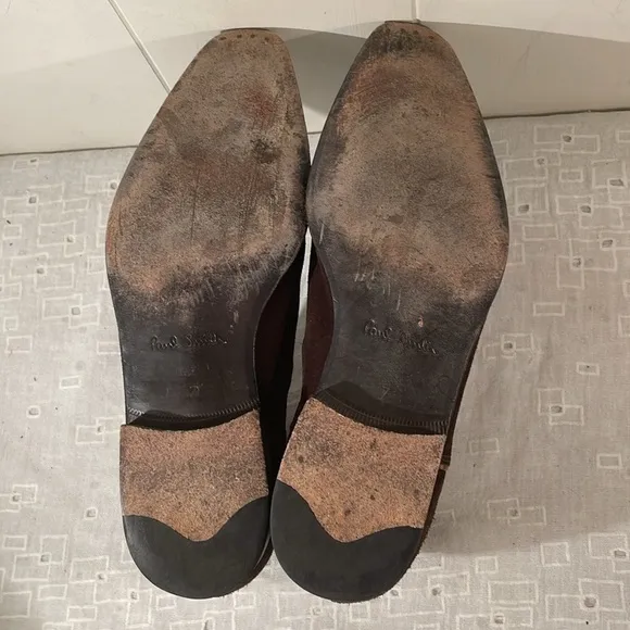 Paul Smith Chocolate Brown Suede Chelsea Slip On Boots Size Mens 7 Unisex