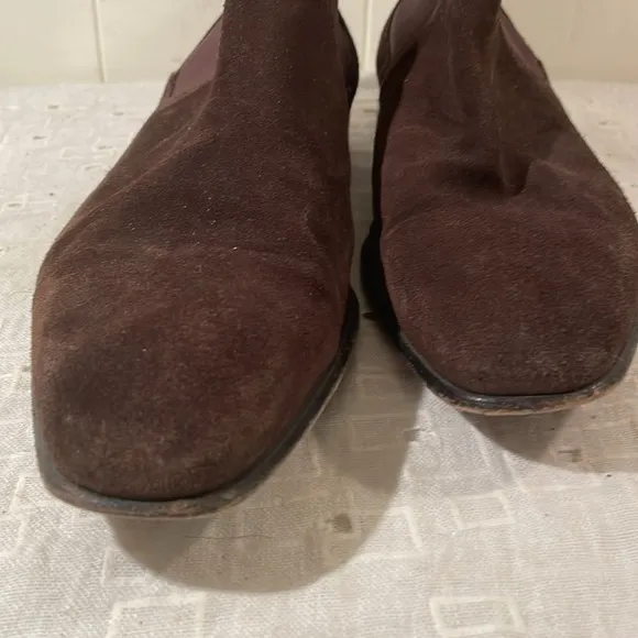 Paul Smith Chocolate Brown Suede Chelsea Slip On Boots Size Mens 7 Unisex