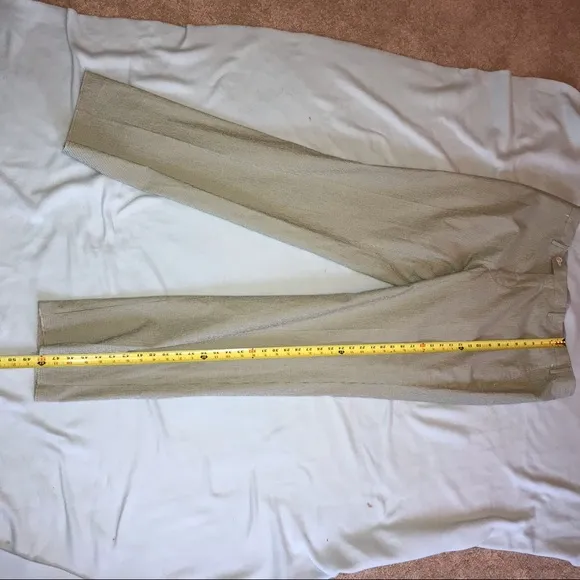 Paul Stuart Men’s Green Checked Summer Trouser Pants