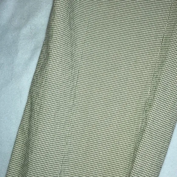 Paul Stuart Men’s Green Checked Summer Trouser Pants