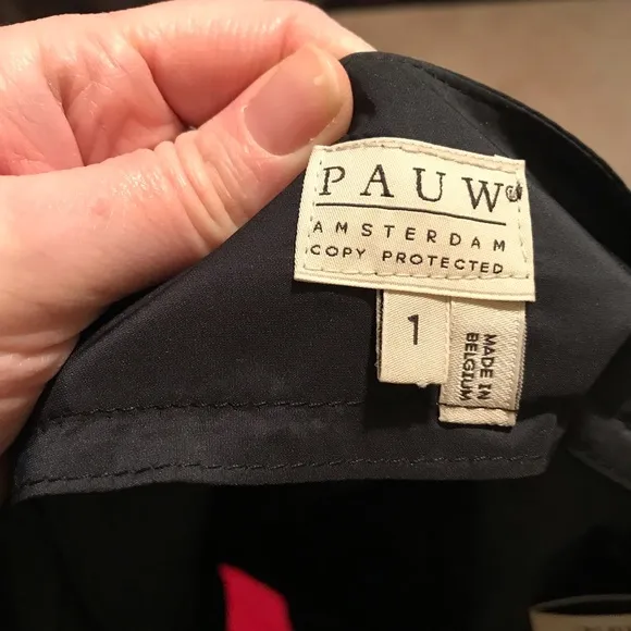 Pauw Amsterdam Faux Wrap Black Skirt