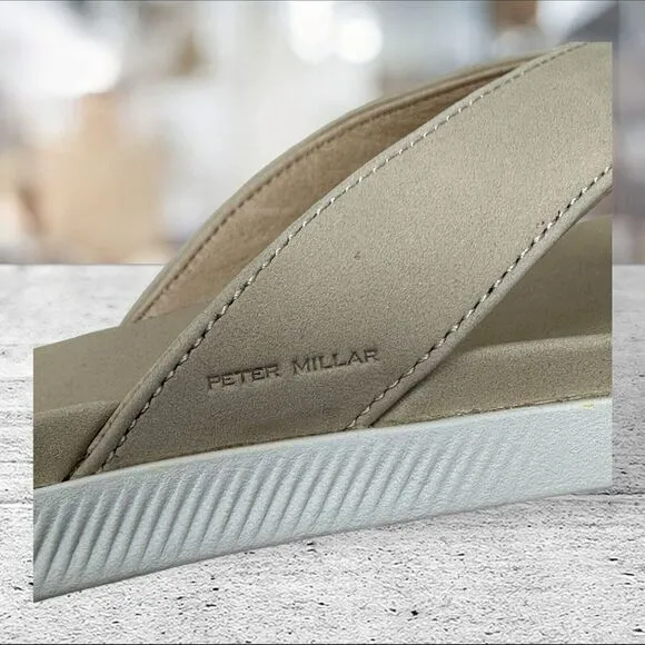 Peter‎ Millar Crown Hyperlight Slide Nubuck Flip Flop Sandals Men's Size 8